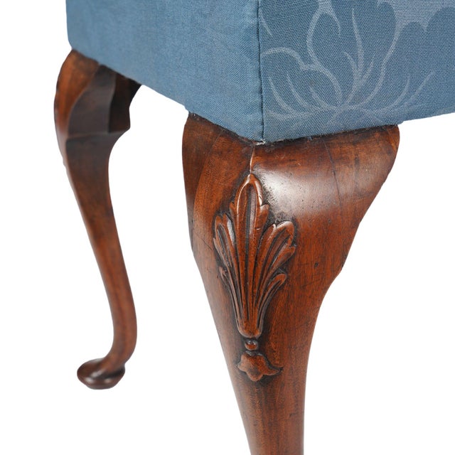 English Queen Anne Upholstered Stool, C. 1850 For Sale - Image 11 of 12