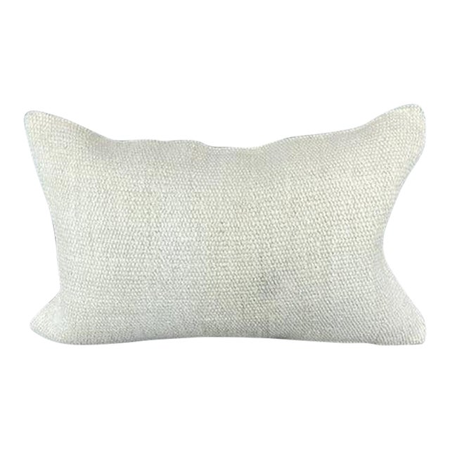 16 x 24 Hemp Pillow Turkish Cushion Natural White Pillow Cushion Cover For Sale