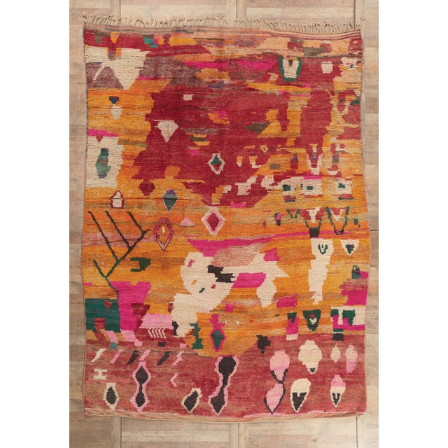 Contemporary Boujad Moroccan Rug, 09'11 X 13'04 For Sale - Image 10 of 10