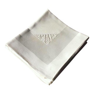 1900s French Monogrammed Linen Napkins - Set of 4 For Sale