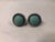 1940s 1940s Turquoise and Sterling Cabochon Earrings For Sale - Image 5 of 10