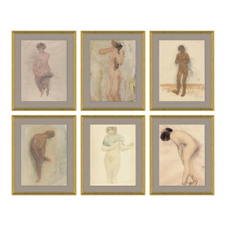 Beatrice, Emily, Catherine, Elizabeth, Lucretzia & Isabelle Framed Art Prints - Set of 6 by David Phoenix For Sale