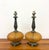 Mid 20th Century Vintage Crackle Glass Table Lamps - Pair For Sale - Image 5 of 6