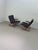 Scandinavian Black Leather Lounge Chairs, Set of 2 For Sale - Image 4 of 14