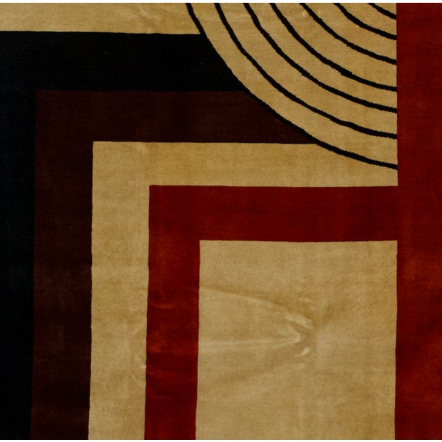 French Artistic Design Rug 7'9" X 9’9" For Sale - Image 4 of 6