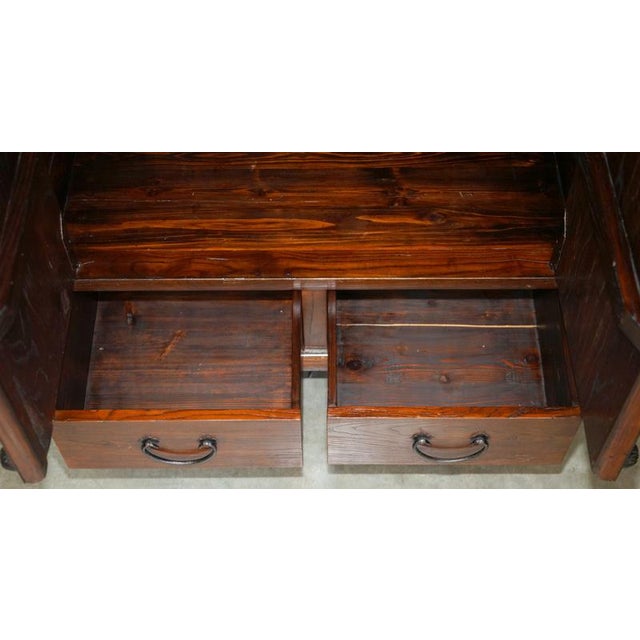 Antique Korean Elm Jang Cabinet with Iron Mounts, 1900 For Sale - Image 16 of 18