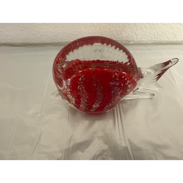 Metal Vintage Trio of Murano Millafiori Angel Fish, Set of 3 For Sale - Image 7 of 11