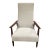 Milo Baughman for Thayer Coggin Recliner 74 in White Fabric With Walnut Frame For Sale