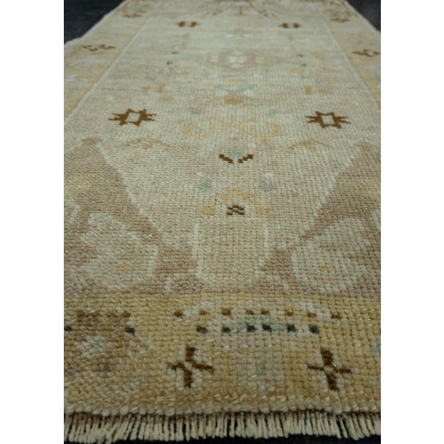 Turkish Mini Rug Oriental Hand Knotted Vintage Rug 1'7" x 2'10" #16461 For Sale In Houston - Image 6 of 8