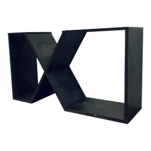 Theodore Alexander Modern Black Cerused Oak Finished Karina Console Table