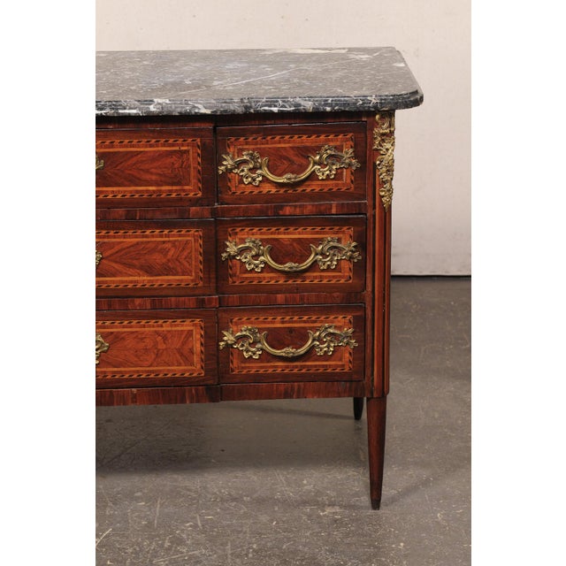 19th Century French Marble Top Commode W/Rococo Hardware For Sale - Image 14 of 14