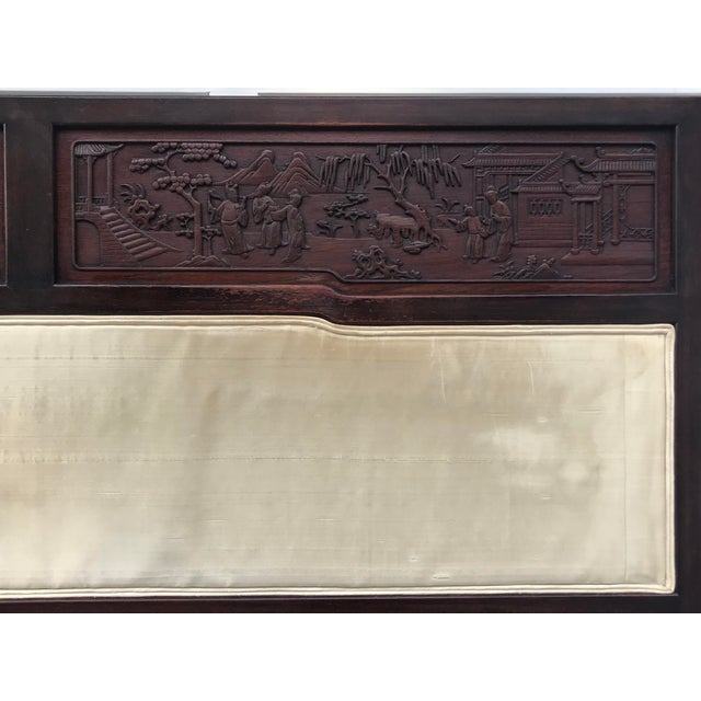Antique Carved Asian Twin Headboard Chairish