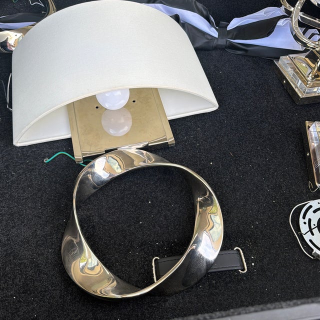 Wall Sconce - Twisted Circle (2 in Inventory) For Sale In Miami - Image 6 of 6