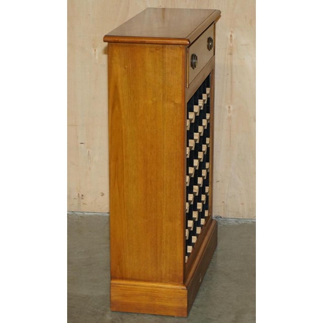 Reclaimed Burr Walnut Wine Bottle Rack Sideboard with Drawer For Sale - Image 12 of 15