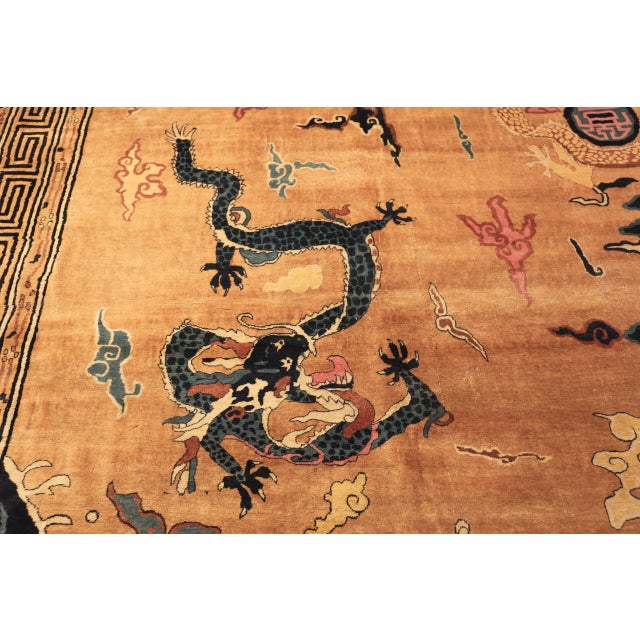Nazmiyal Collection Antique Chinese Style Rug For Sale - Image 4 of 10