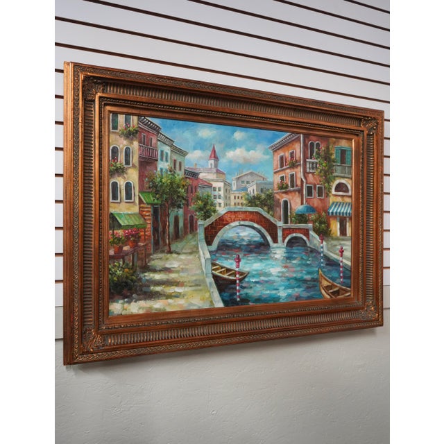 Age: Approx. 30 Years Old Details: High Quality Construction Bright & Vibrant Details Nice Gold Finish Wood Frame Offered...