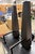 Pair of Chesneys Oxidized Steel Andirons For Sale - Image 9 of 17