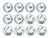 Italian Hand-Painted Ceramic Dishes by Giuseppe Mazzotti Albisola, 1930s, Set of 12 For Sale - Image 15 of 15
