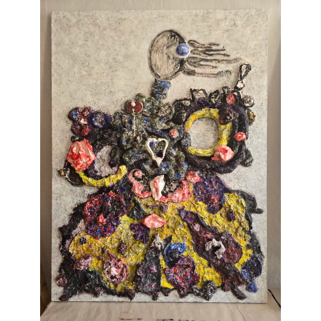 38" by 51" 'The Duchess' #1 - One-of-a-Kind Contemporary Abstract Figurative Female Oil Painting by Diane Grant For Sale - Image 9 of 11
