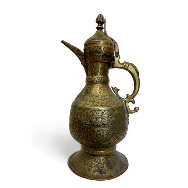 Antique Islamic Teapot in Brass Bukhara, 1900s For Sale - Image 4 of 13