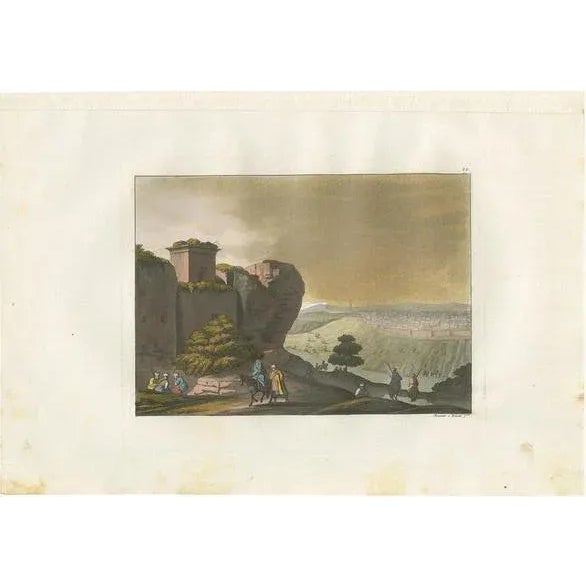 Early 19th Century Ferrario, The Tomb in the Valley of Jehoshaphat, 1831, Print For Sale - Image 5 of 5