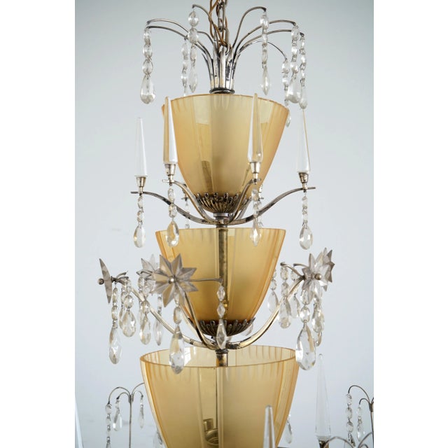 Large Chandelier Ellis Bergh Attributed, 2 Available For Sale - Image 12 of 12