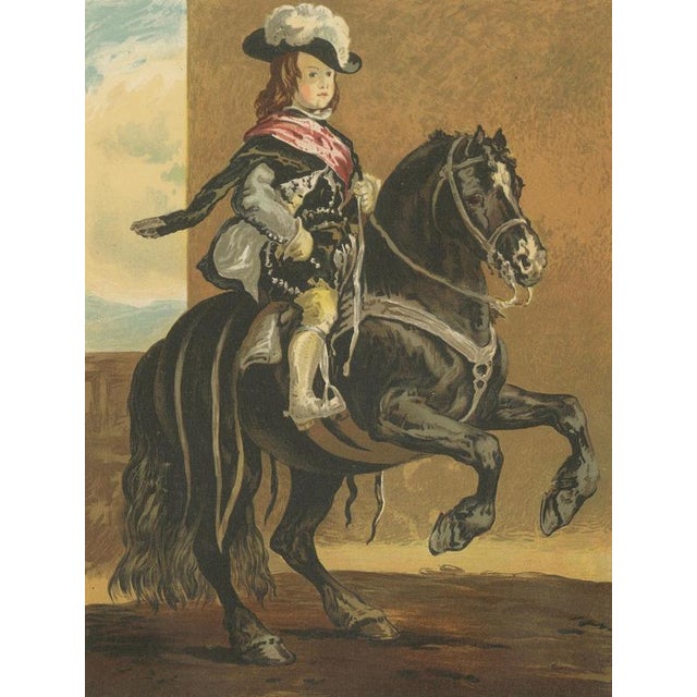Cassell and Company after Diego Velázquez, Prince on Horseback, 1880, Chromolithograph For Sale - Image 4 of 9