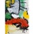 Black 19.6" by 25.5" Abstract Figurative Original Oil Painting Inspired by Karel Appel, Unframed For Sale - Image 8 of 10