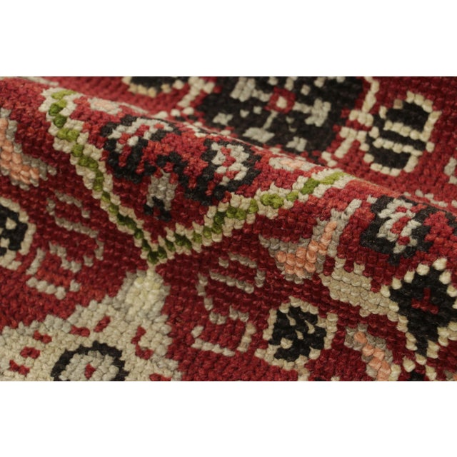 19th Century Antique Axminster Rug, Floral Trellises Over Rust Red - Rug & Kilim For Sale In New York - Image 6 of 7