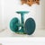 Postmodern Teal Verdigris and Gold Pedestal Candle Holders For Sale - Image 9 of 10