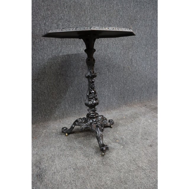 Victorian Tilt Top Iron Table For Sale In Philadelphia - Image 6 of 11