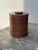 Mid-Century Modern Vintage Stacked Leather + Cork Humidor / Vessel by Gardner-Kates, Circa 1950s For Sale - Image 3 of 11