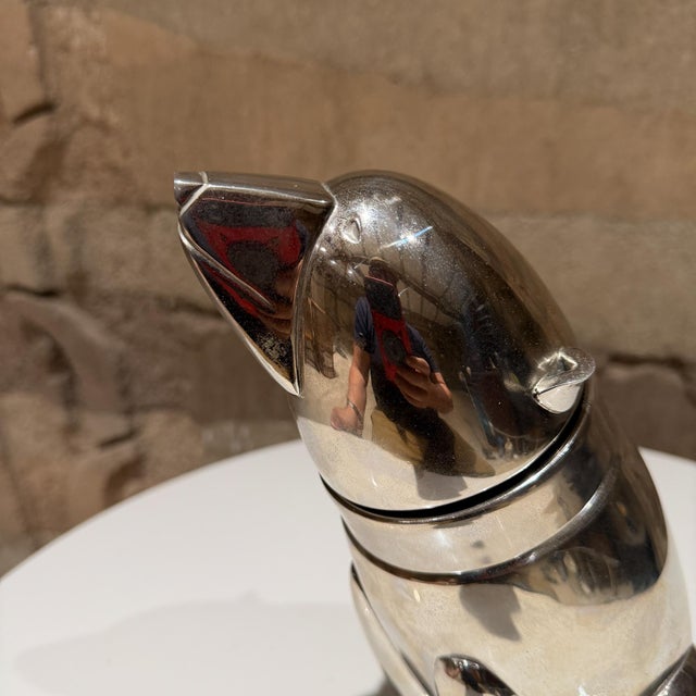 Mid Century Modern Polar Bear Cocktail Shaker Art Deco Style For Sale - Image 12 of 13