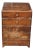 Antique English Campaign Anglo Indian Teak Brass Inlay Military Chest of Drawers For Sale