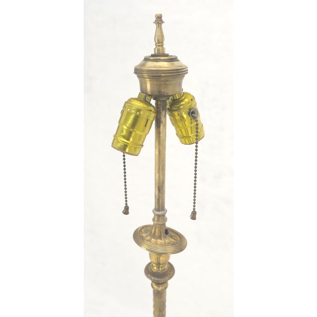 C. 1920s Solid Brass Deco Nouveau Floor Lamp For Sale - Image 4 of 7