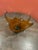 1970s Vintage Large Chalet Canada Amber Glass Centerpiece Bowl For Sale - Image 14 of 18