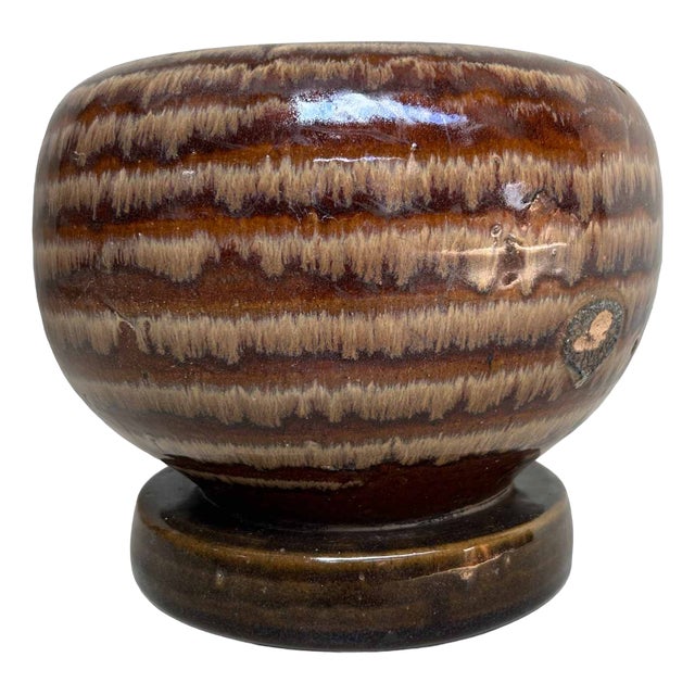 Vintage Japanese Ceramic Ikebana Flower Vase, 1970s For Sale