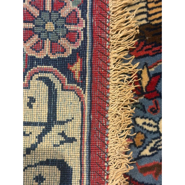 Textile 1930s Pasargad High Kpsi Fine 50 Raj Oriental Pictorial Rug Kork Wool For Sale - Image 7 of 15