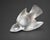 Elegant Lalique frosted crystal dove figurine, beautifully crafted with a soft satin (frosted) finish and graceful...