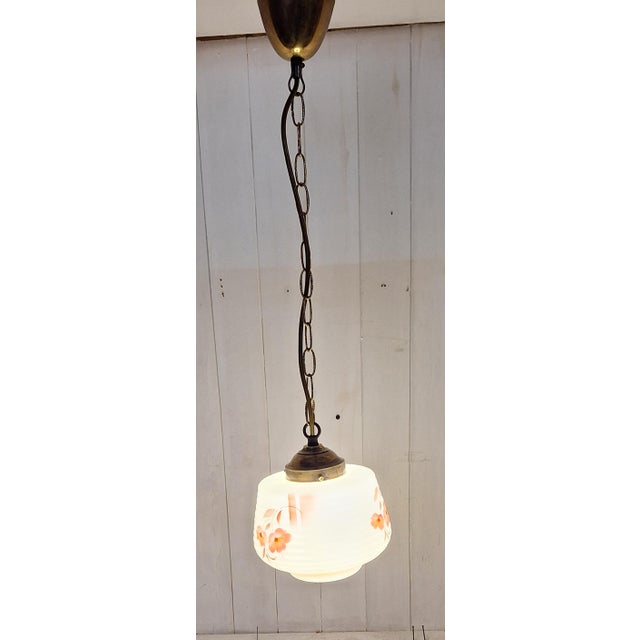 Vintage Art Deco Hanging Lamp, 1930s For Sale - Image 3 of 7