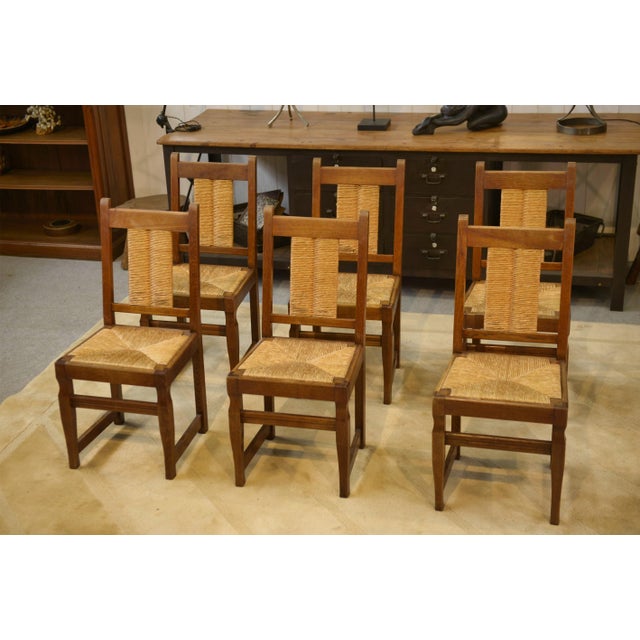 1950s Vintage Brutalist Chairs, 1950s, Set of 6 For Sale - Image 5 of 14