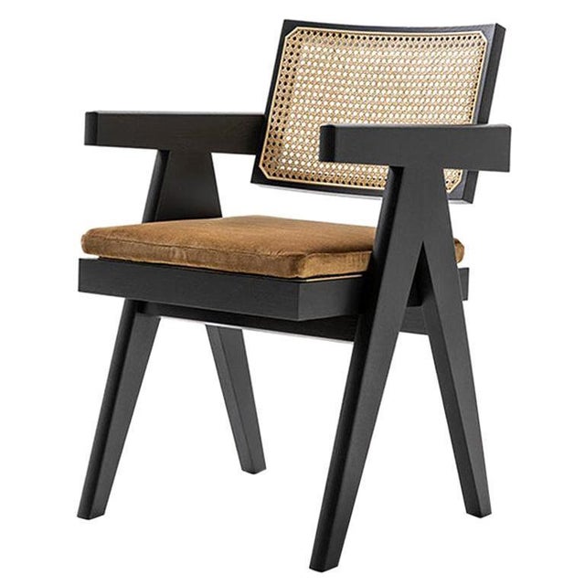 Chair designed by pierre jeanneret circa 1950, relaunched in 2019. Manufactured by cassina in italy. This chair is one of...