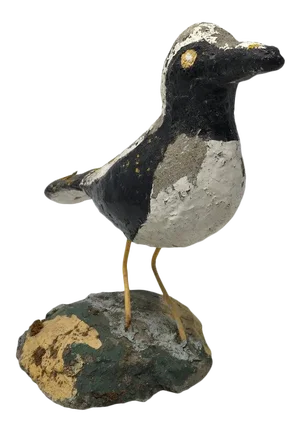 Vintage Handmade Concrete Bird