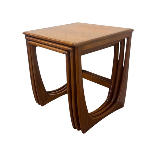Wood Mid-Century Modern Teak Nesting Tables | Vintage Danish Style Sculptural Side Tables (Set of 3). For Sale - Image 7 of 10