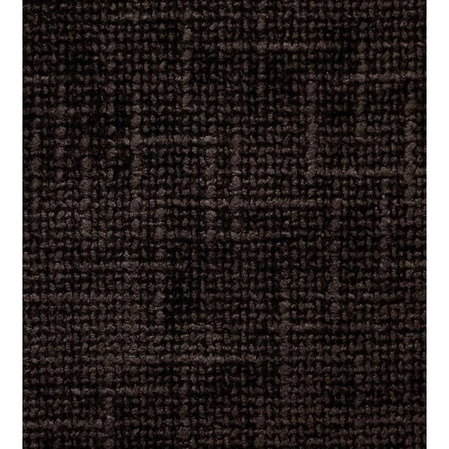 Traditional The House of Scalamandré Rivoli Chenille Fabric, Deep Brown For Sale - Image 3 of 3