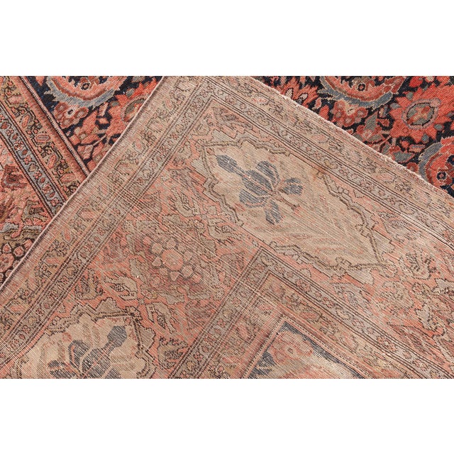 Textile Persian Sultanabad Rug For Sale - Image 7 of 10