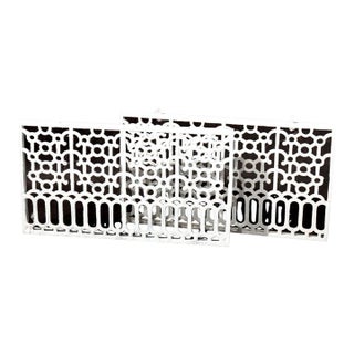 Pair of Antique Cast Iron Grates C1900 For Sale