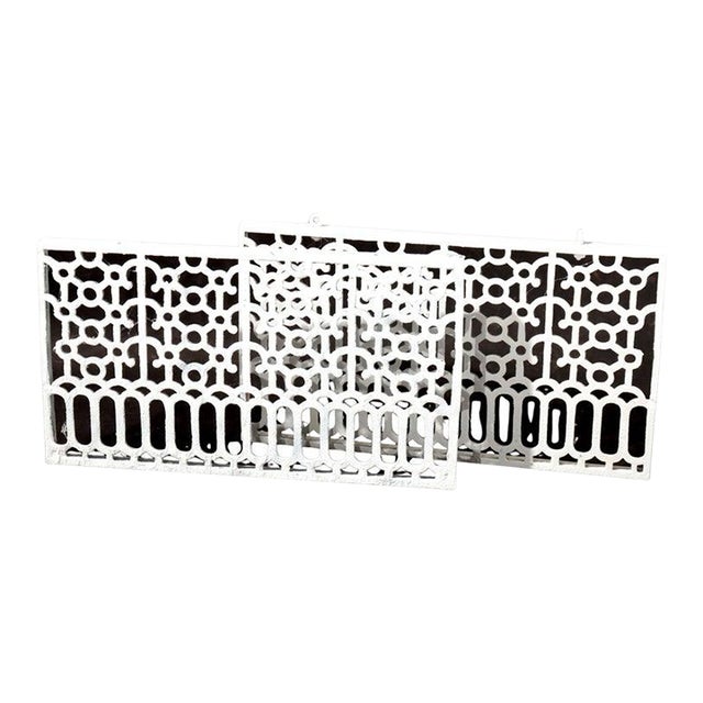 Pair of Antique Cast Iron Grates C1900 For Sale