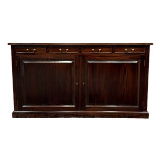 English Office Sideboard in Teak For Sale