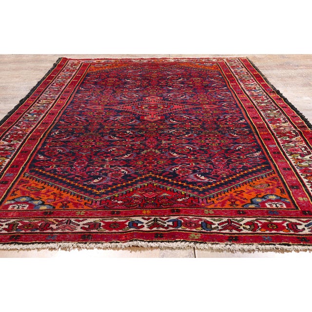 Antique Persian Malayer Rug, 05'03 X 10'00 For Sale - Image 9 of 10